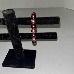 💙 Handcrafted Purple Beaded Bracelet